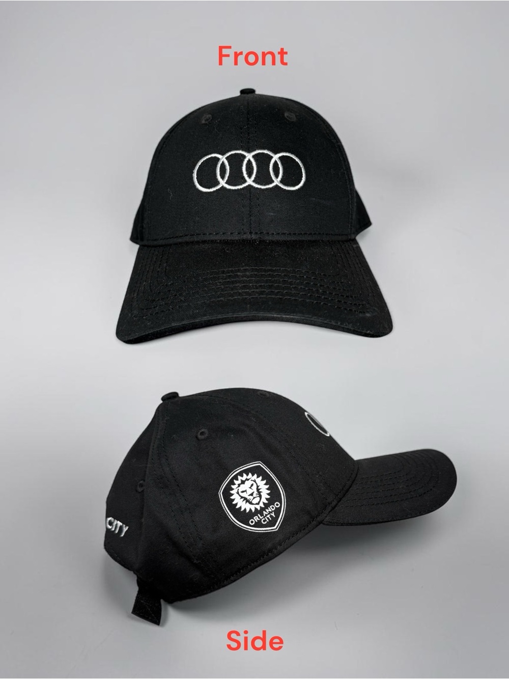 Black Audi Hat Orlando City Adjustable